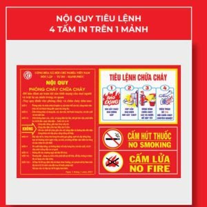 Nội quy tiêu lệnh 1 mảnh Kentom